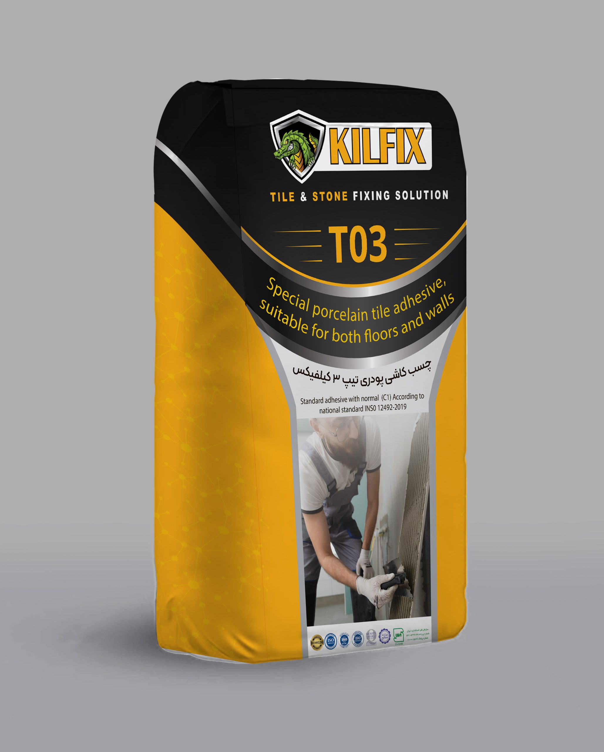 چسب کاشی پرسلانی KILFIX T03